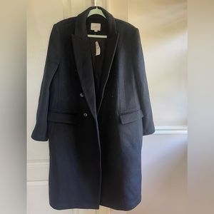 *Never Worn * Loft Black Double Breasted coat